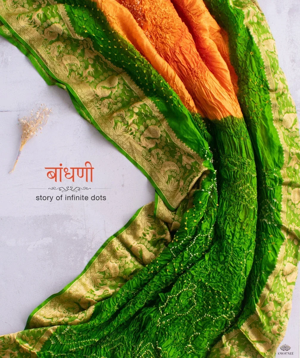 Bandhani Silk Saree
